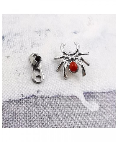 G23 Titanium Micro Dermal Anchor Top Piercing Skin Drivers Surface Spider Dermal Piercing Heads Implant Body Jewelry 14g red ...