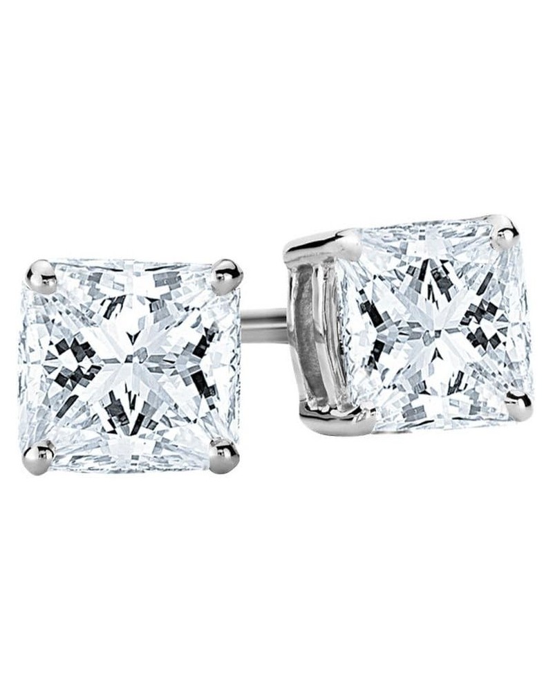 1-5 IGI Certified LAB-GROWN Princess Cut Diamond Earrings 4 Prong Screw Back Value Collection (G-H Color, SI1-SI2 Clarity) 1....