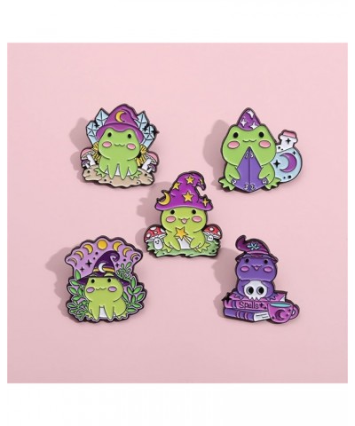 Funny Frog Enamel Pins, Cute Animal Cartoon Frog Brooch Pin, meme Frog Metal Enamel Lapel Badge for Backpacks Clothing Bags J...