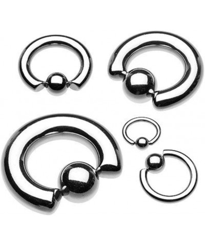 Basic Steel Captive Bead Ring 316L Surgical Steel (Sold Individually) 14g 16mm (6mm Ball) Silver $8.95 Body Jewelry