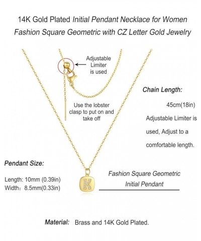 Gold Initial Necklaces for Women, Dainty Gold Plated Initial Pendant Necklace Tiny A-Z Letter Short Necklace Trendy Cute Jewe...