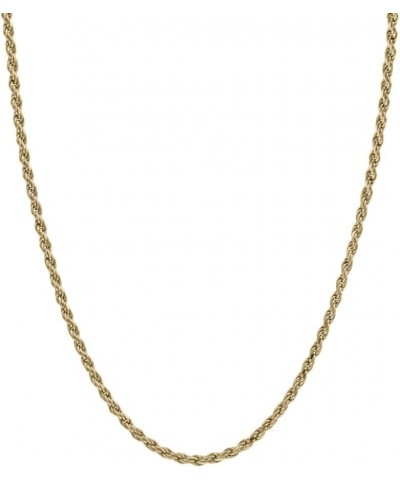 14K Real Solid Yellow Gold 1mm or 2mm Rope Chain Necklace Lobster Clasp, 16" - 24 1mm - 20 Inches $127.65 Necklaces