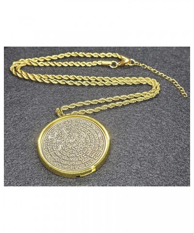 The Archangel Jophiel + 72 names of God + 1FitAll King Solomon Coin bezel kabbalah seal talisman Necklace $29.40 Necklaces