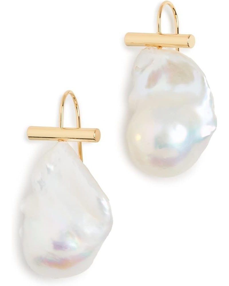 Women's Giselle Earrings Gold/Pearl $42.78 Earrings