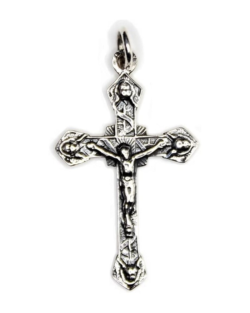 COSUMOSU Jesus Crucifix Cross 925 Sterling Silver Pendant for Men Women Crucifix B $25.92 Pendants