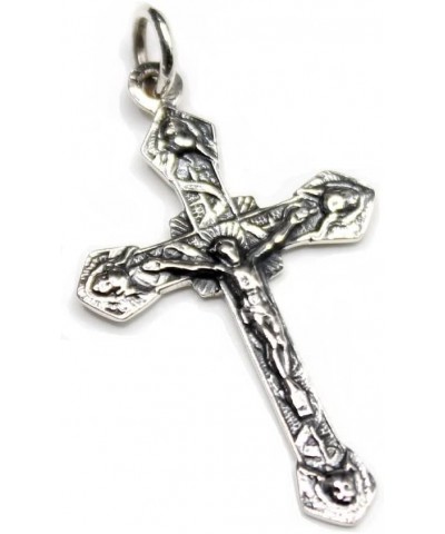 COSUMOSU Jesus Crucifix Cross 925 Sterling Silver Pendant for Men Women Crucifix B $25.92 Pendants