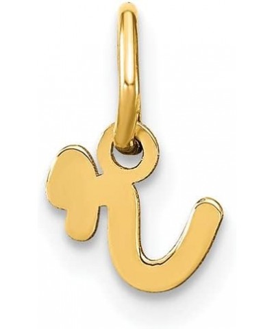 14KY Yellow Gold Lower case Letter A Initial Charm A-Z 0" 6.81" 7.35" 13.96" 14.79 R $25.20 Bracelets