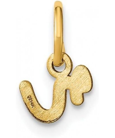 14KY Yellow Gold Lower case Letter A Initial Charm A-Z 0" 6.81" 7.35" 13.96" 14.79 R $25.20 Bracelets