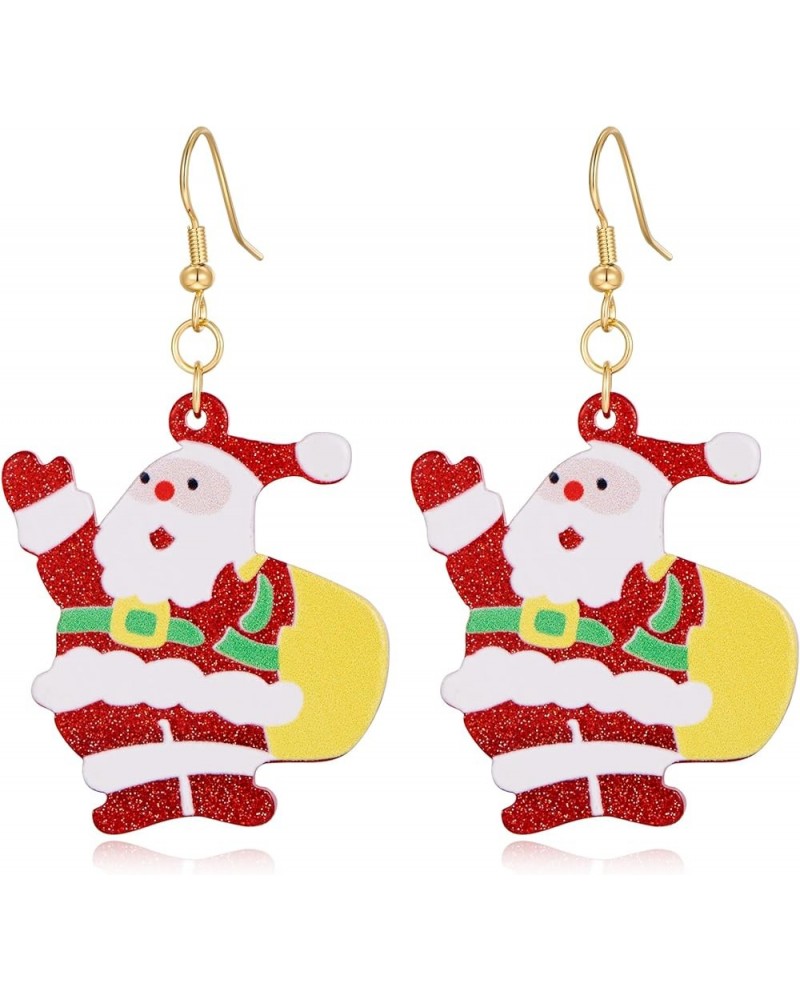 Christmas Earrings for Women | Bow Wreath | Christmas Stockings | Christmas Tree | Santa Claus | Snowflake | deer |colorful l...