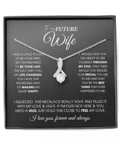 to My Future Wife Necklace Future Wife Gifts Alluring Beauty Necklace With Message Card and Gift Box Future Wife Gifts Fiance...