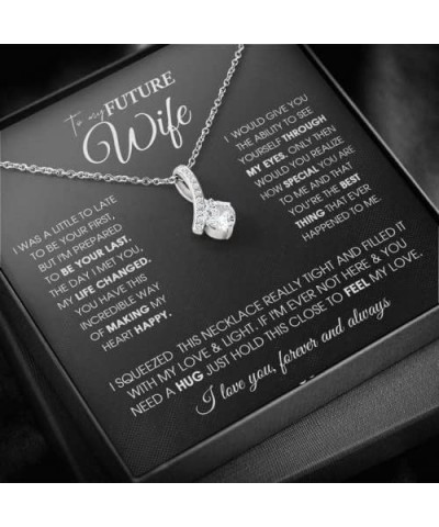 to My Future Wife Necklace Future Wife Gifts Alluring Beauty Necklace With Message Card and Gift Box Future Wife Gifts Fiance...