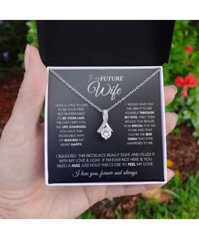 to My Future Wife Necklace Future Wife Gifts Alluring Beauty Necklace With Message Card and Gift Box Future Wife Gifts Fiance...