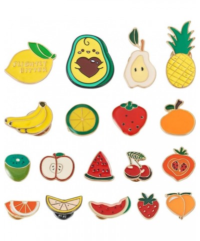 Pandahall Various Theme Alloy Enamel Brooches Lapel Brooch Enamel Pin Set Fruit Themed $9.11 Brooches & Pins