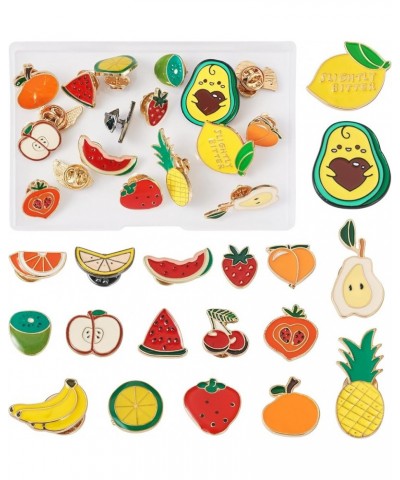 Pandahall Various Theme Alloy Enamel Brooches Lapel Brooch Enamel Pin Set Fruit Themed $9.11 Brooches & Pins