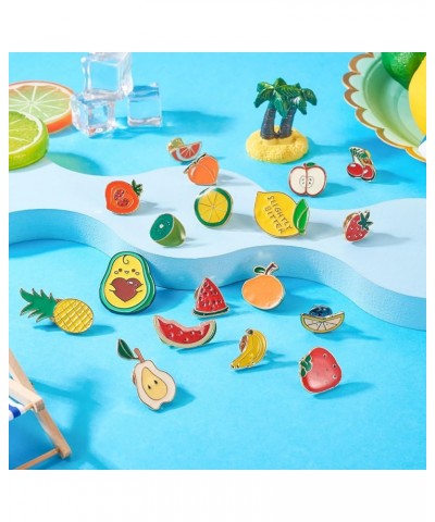 Pandahall Various Theme Alloy Enamel Brooches Lapel Brooch Enamel Pin Set Fruit Themed $9.11 Brooches & Pins