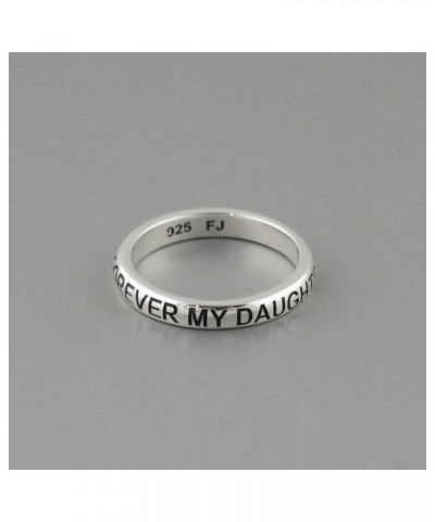 Sterling Silver Engraved Rings, Sizes 5-10, Fashion Ring, Engraved Stackable Ring Engraved: Forever My Daughter Rounded $13.2...