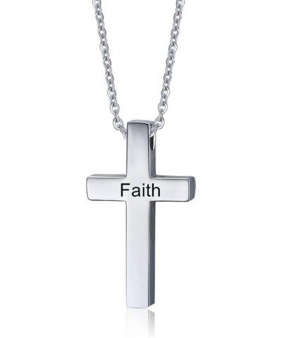 WWJD HWLF Cross Necklace Medium Cross Pendant What Would Jesus Do Hand Prayer Necklaces Stainless Steel Christian Crucifix Ca...