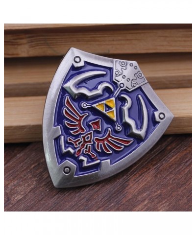 The Legend of Zelda Enamel Pins Blue Shield Brooches Lapel Badges Cartoon Funny Jewelry Gift shield 1 $8.16 Brooches & Pins