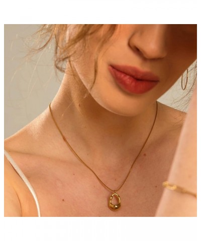 Women's Necklace 18k Gold Plated Women's Pendant Love Necklace Mother's Day Birthday Anniversary Jewelry Gift for Woman Mothe...