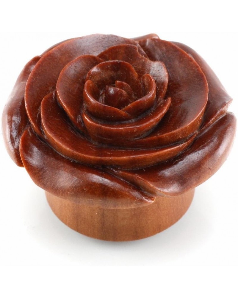 Chocolate Rose Smooth WildKlass Plugs (Sold as Pairs) 7/16 $12.70 Body Jewelry