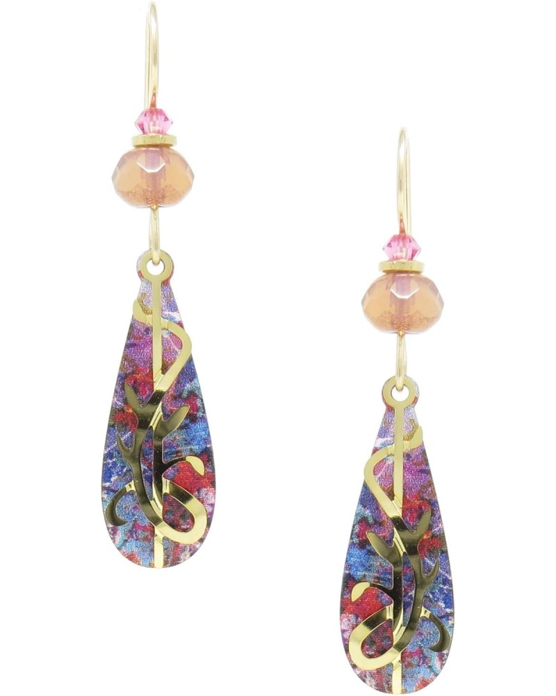 GP vine over colorful drop 8017 $14.28 Earrings