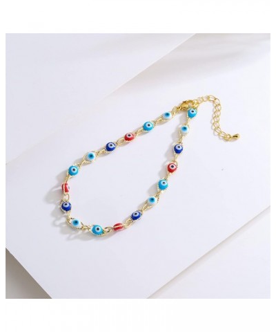 Gold Evil Eye Charm Anklet,18K Gold Plated Boho Beach Dainty Cute Tiny Lucky  Foot Chain Ankle Bracelet For Women C $6.47 Ank...