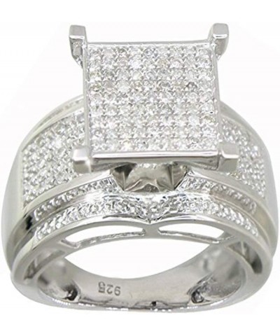 White Diamond Sterling Silver Ring, 0.33 Ct Round Cut Diamond Wedding Ring, Multi Band Diamond Ring gift for Women $107.30 Ot...