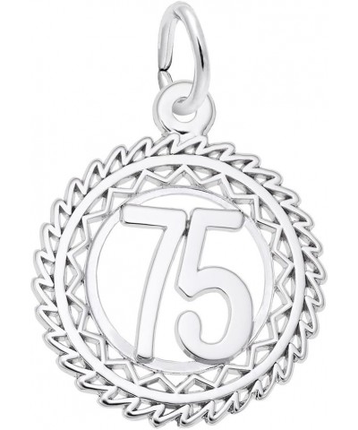 Number 75, Charms for Bracelets and Necklaces Sterling Silver $22.03 Bracelets