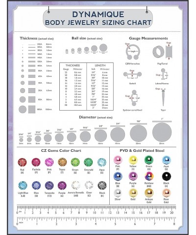 Dynamique CZ Prong Set Threadless Top PVD Over 316L Surgical Steel Push in Style Labret, Flat Back Stud (Sold Per Piece) T: 0...