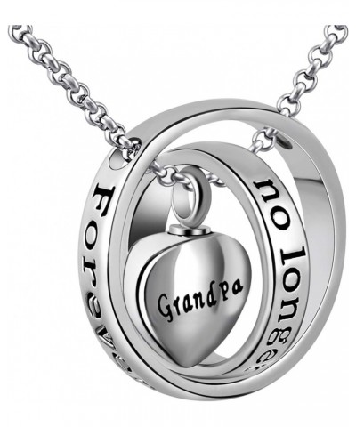 Urn Necklaces for Ashes No Longer by My Side Forever in My Heart Mom Dad Cremation Urn Locket Jewelry Grandpa $11.59 Necklaces