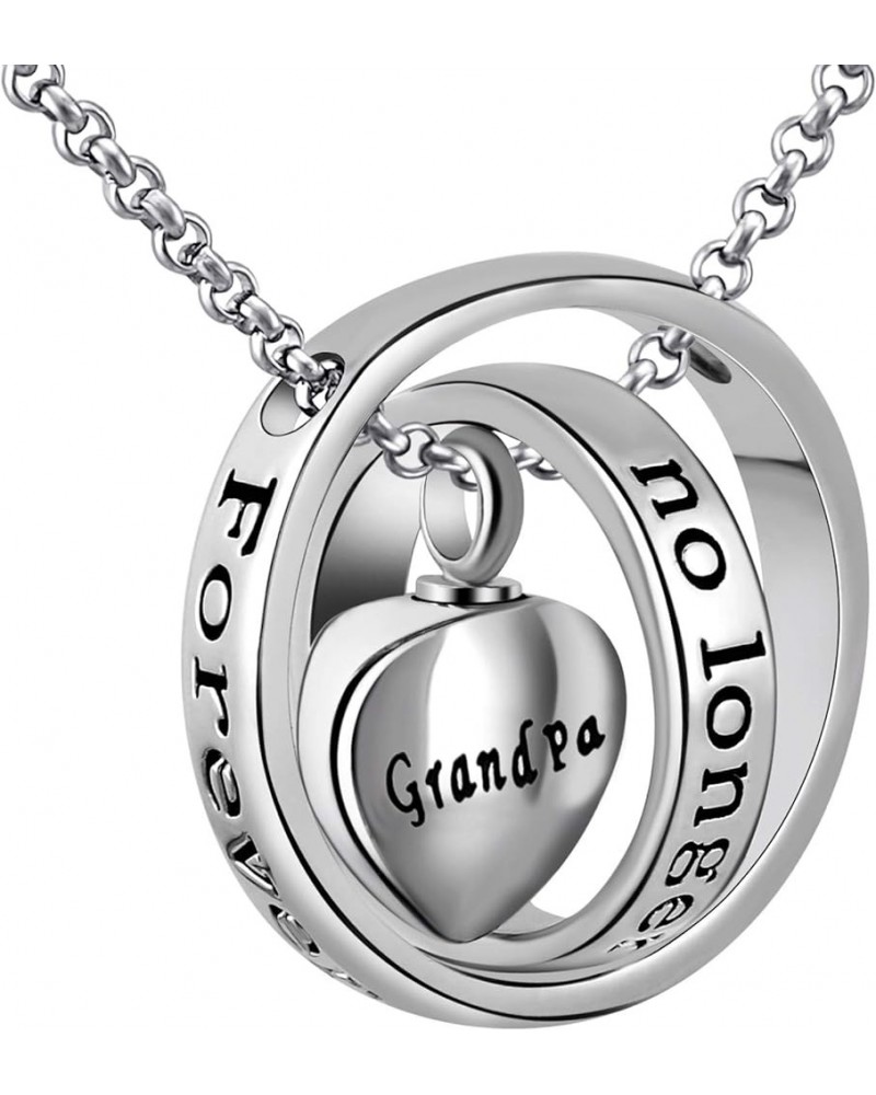 Urn Necklaces for Ashes No Longer by My Side Forever in My Heart Mom Dad Cremation Urn Locket Jewelry Grandpa $11.59 Necklaces