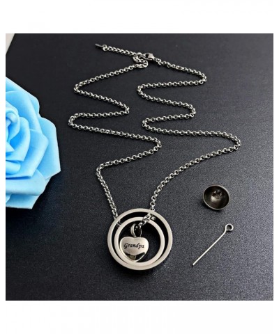 Urn Necklaces for Ashes No Longer by My Side Forever in My Heart Mom Dad Cremation Urn Locket Jewelry Grandpa $11.59 Necklaces