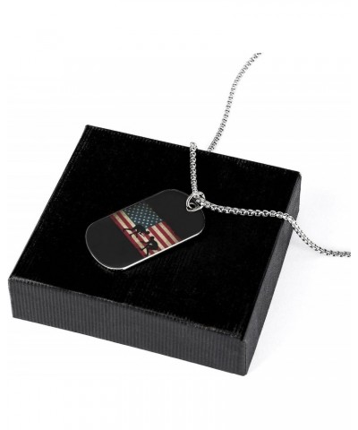 USA Flag Wrestling-1 Necklace Personalized Picture Pendant Necklace Jewelry for Men Women Gift $8.29 Necklaces