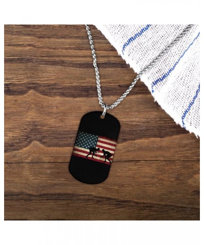 USA Flag Wrestling-1 Necklace Personalized Picture Pendant Necklace Jewelry for Men Women Gift $8.29 Necklaces