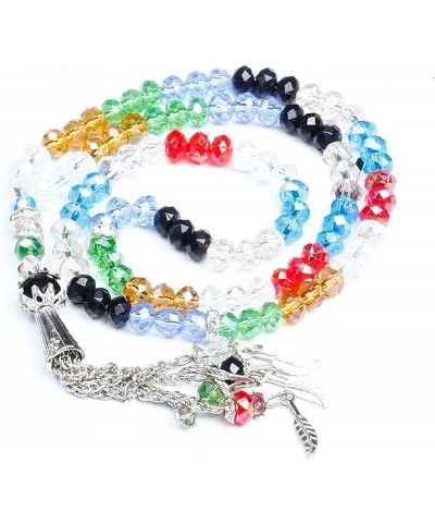 5 * 5 5 * 7mm Austria faceted Crystal Glass Beads Fashion Beaded bracelet Prayer Beads Islamic Muslim Tasbih Allah Mohammed R...