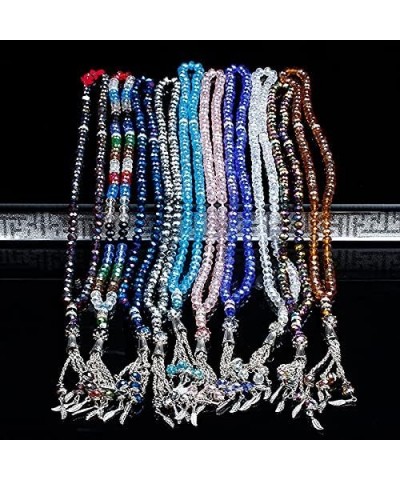 5 * 5 5 * 7mm Austria faceted Crystal Glass Beads Fashion Beaded bracelet Prayer Beads Islamic Muslim Tasbih Allah Mohammed R...