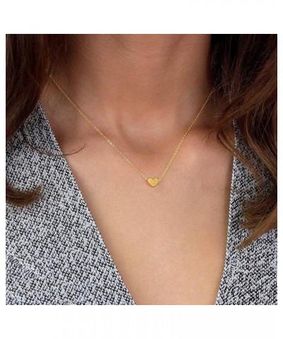 Layered Necklace Set for Womens Girls Initial Heart Necklace Gold Plated Initial Necklace A Z 26 Alphabet Letter Dainty Neckl...