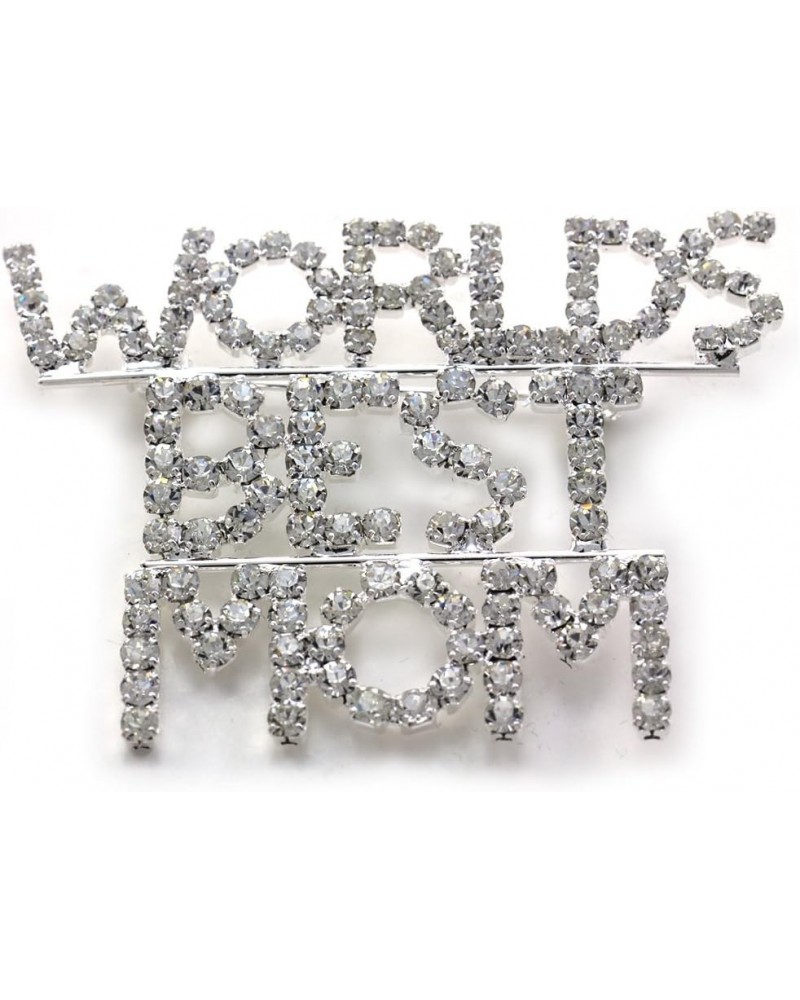 I Love Worlds Best Mom Mom Brooch Pin Mother's Day Gift for Mom $10.99 Brooches & Pins