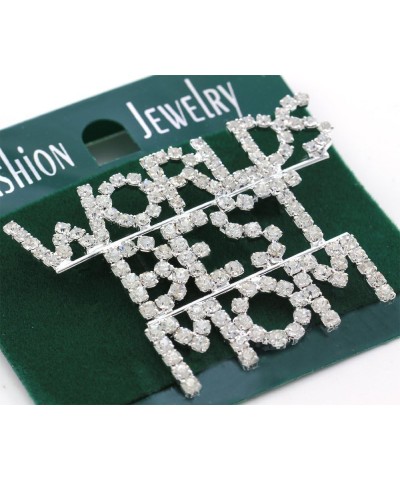 I Love Worlds Best Mom Mom Brooch Pin Mother's Day Gift for Mom $10.99 Brooches & Pins