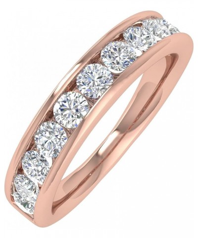 1 Carat Channel Set Diamond Wedding Band Ring in 14K Gold Rose Gold $234.60 Bracelets