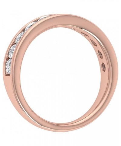 1 Carat Channel Set Diamond Wedding Band Ring in 14K Gold Rose Gold $234.60 Bracelets