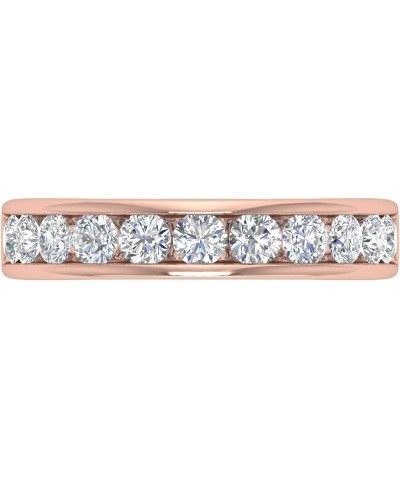 1 Carat Channel Set Diamond Wedding Band Ring in 14K Gold Rose Gold $234.60 Bracelets