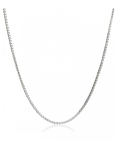 925 Sterling Silver Designer Chain 0.8MM Delicate Italian Box Chain - Super Thin & Strong Lovely Necklaces $6.26 Necklaces