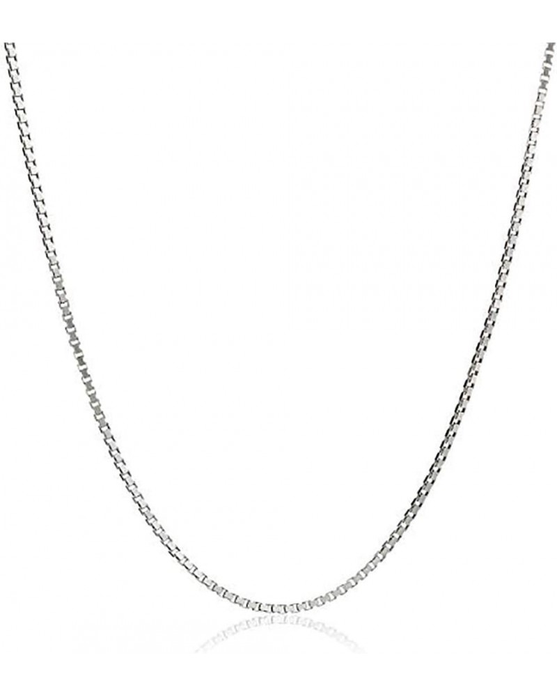 925 Sterling Silver Designer Chain 0.8MM Delicate Italian Box Chain - Super Thin & Strong Lovely Necklaces $6.26 Necklaces