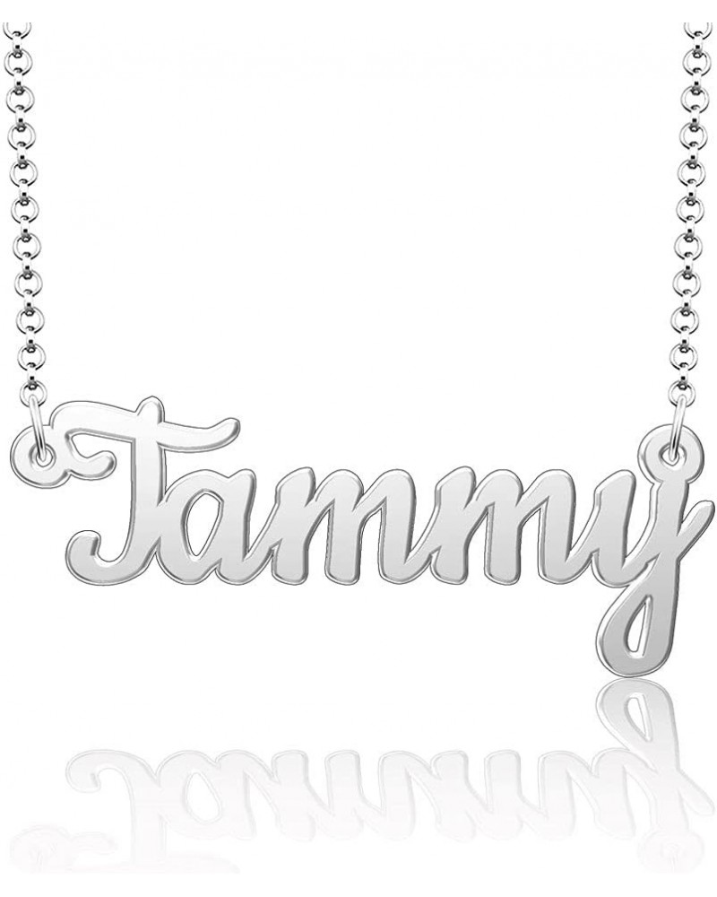 Custom Name Necklace Personalized 18K Gold Plated Nameplate Initial Necklaces Gift for Women Tammy $15.90 Necklaces