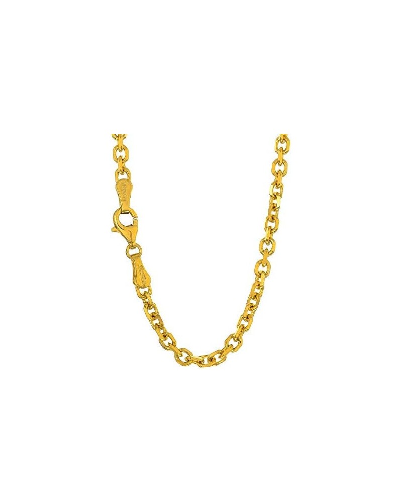 10k Solid Gold Yellow Or White 0.8 mm Cable Chain Necklace 16" 18" 20" Lobster Claw Clasp Yellow Gold 18.0 Inches $35.93 Neck...