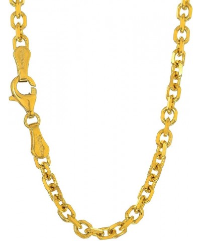 10k Solid Gold Yellow Or White 0.8 mm Cable Chain Necklace 16" 18" 20" Lobster Claw Clasp Yellow Gold 18.0 Inches $35.93 Neck...