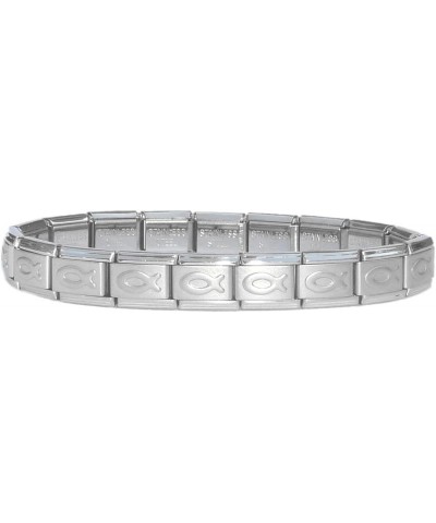 Italian Charm Starter Bracelet (18 links for standard size and 9 links for superlinks) Matte-Fish $9.35 Bracelets