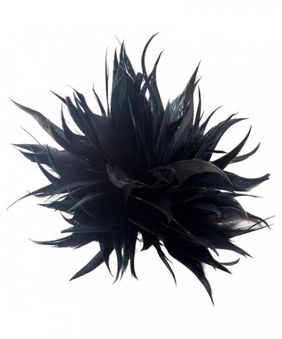 Cloth Feather Flower Brooch Decorative Clothing Pin Suit Lapel Shawl Scarf Badge Women Wedding Party Accessories Black $4.52 ...