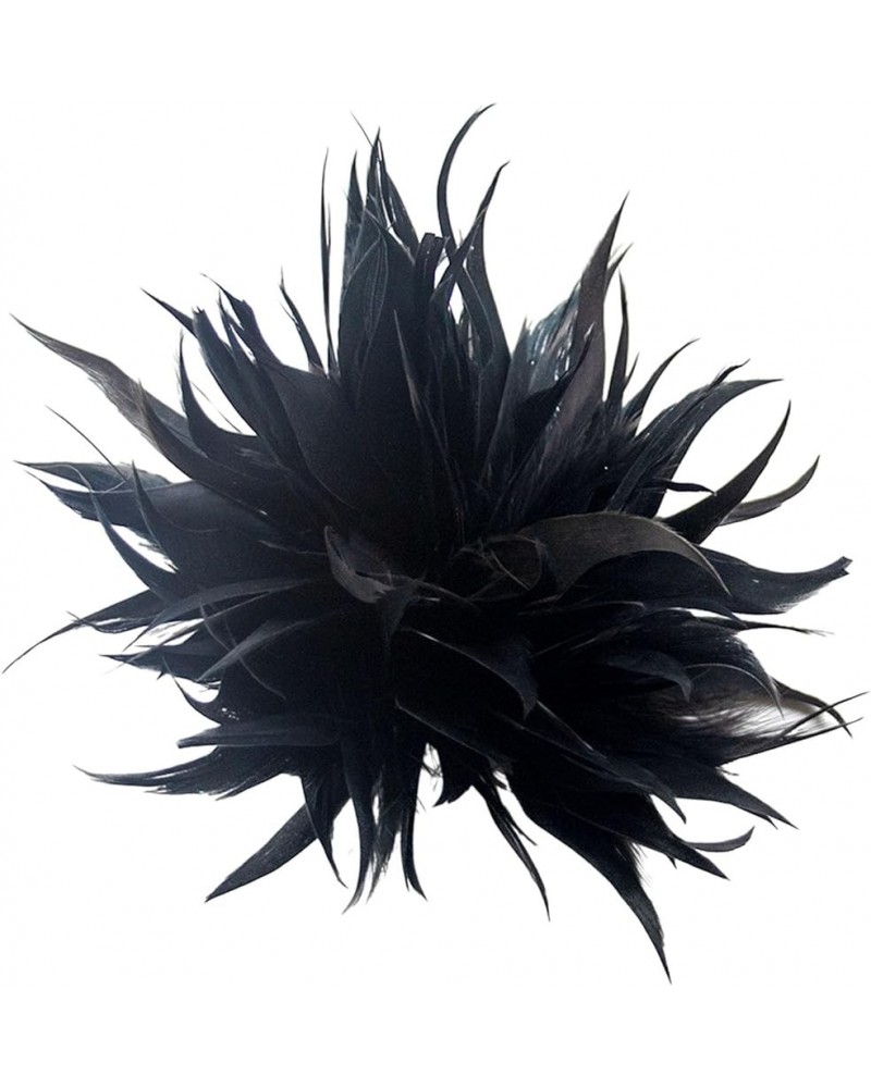 Cloth Feather Flower Brooch Decorative Clothing Pin Suit Lapel Shawl Scarf Badge Women Wedding Party Accessories Black $4.52 ...